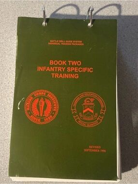 USMC Book Two Infantry Specific Training book - Battle Drill Guide System